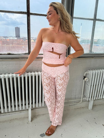Alma lace top - Pink