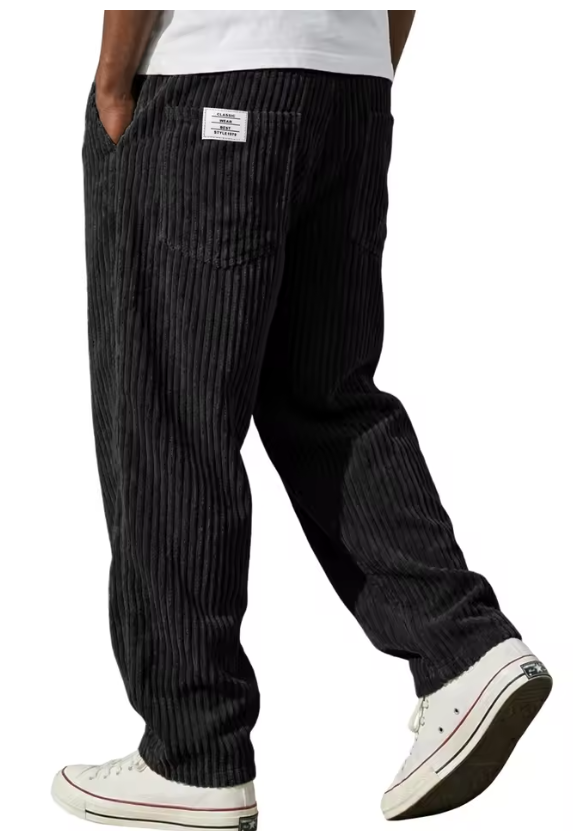 Pablo- Pantalones de terciopelo acanalado para hombre