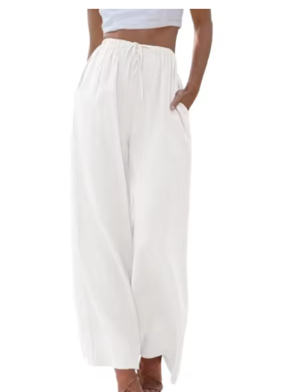 Pantalones de lino elegantes