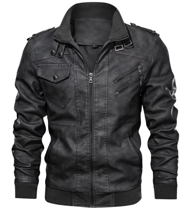 David - Chaqueta de cuero para chicos