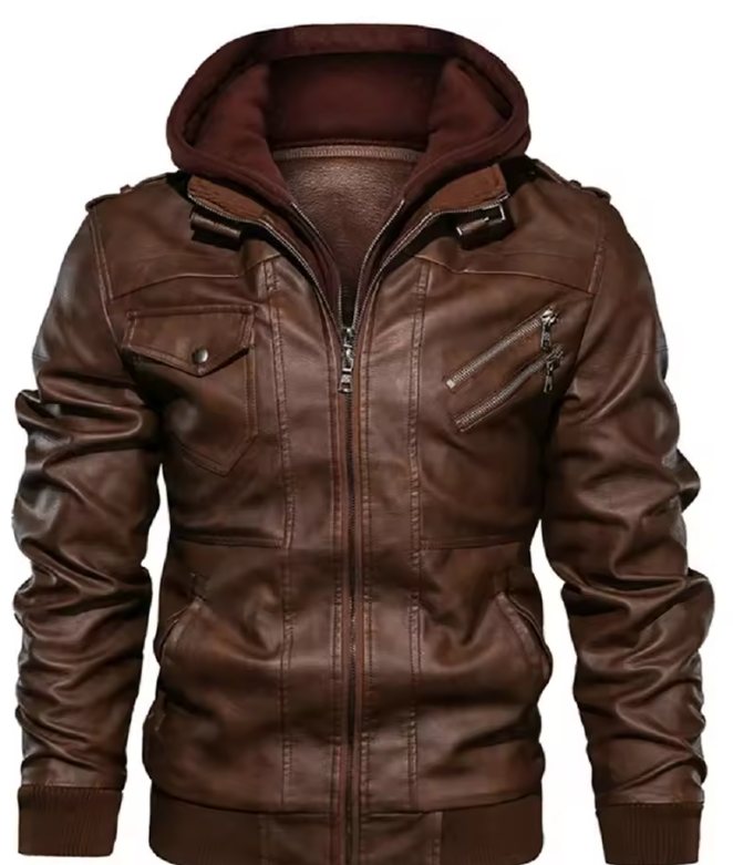 David - Chaqueta de cuero para chicos