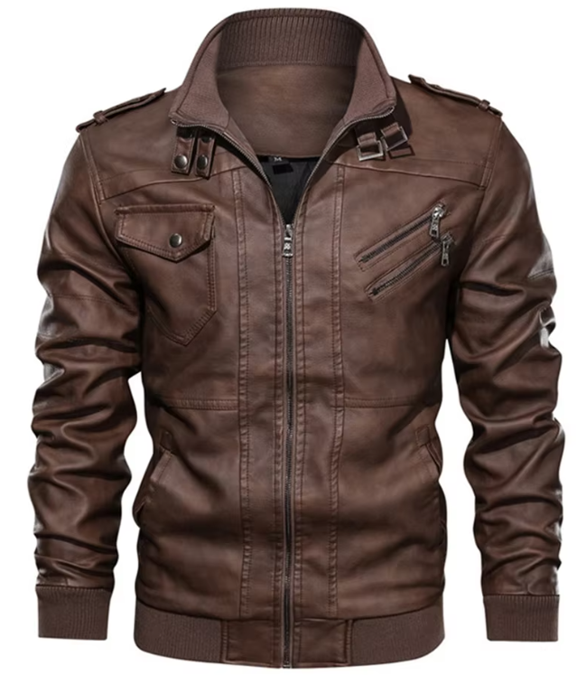 David - Chaqueta de cuero para chicos