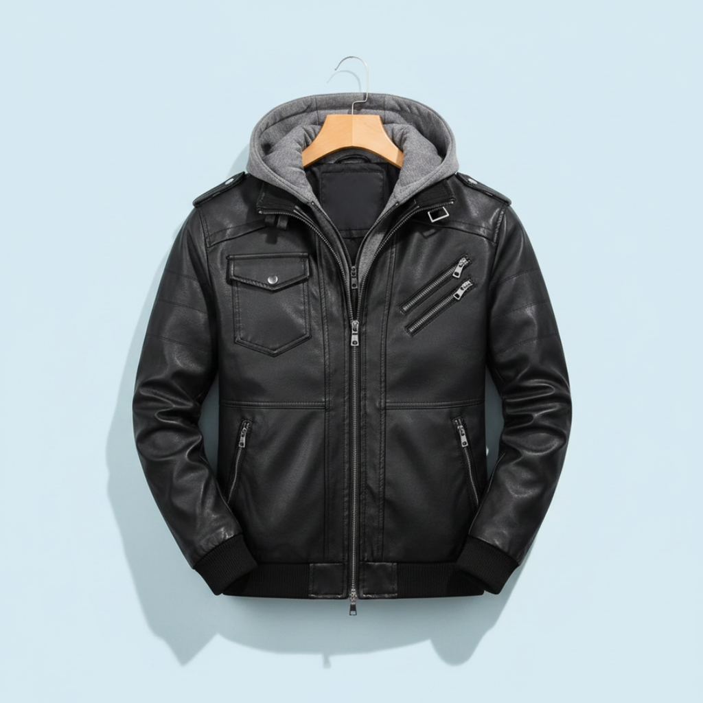 David - Chaqueta de cuero para chicos