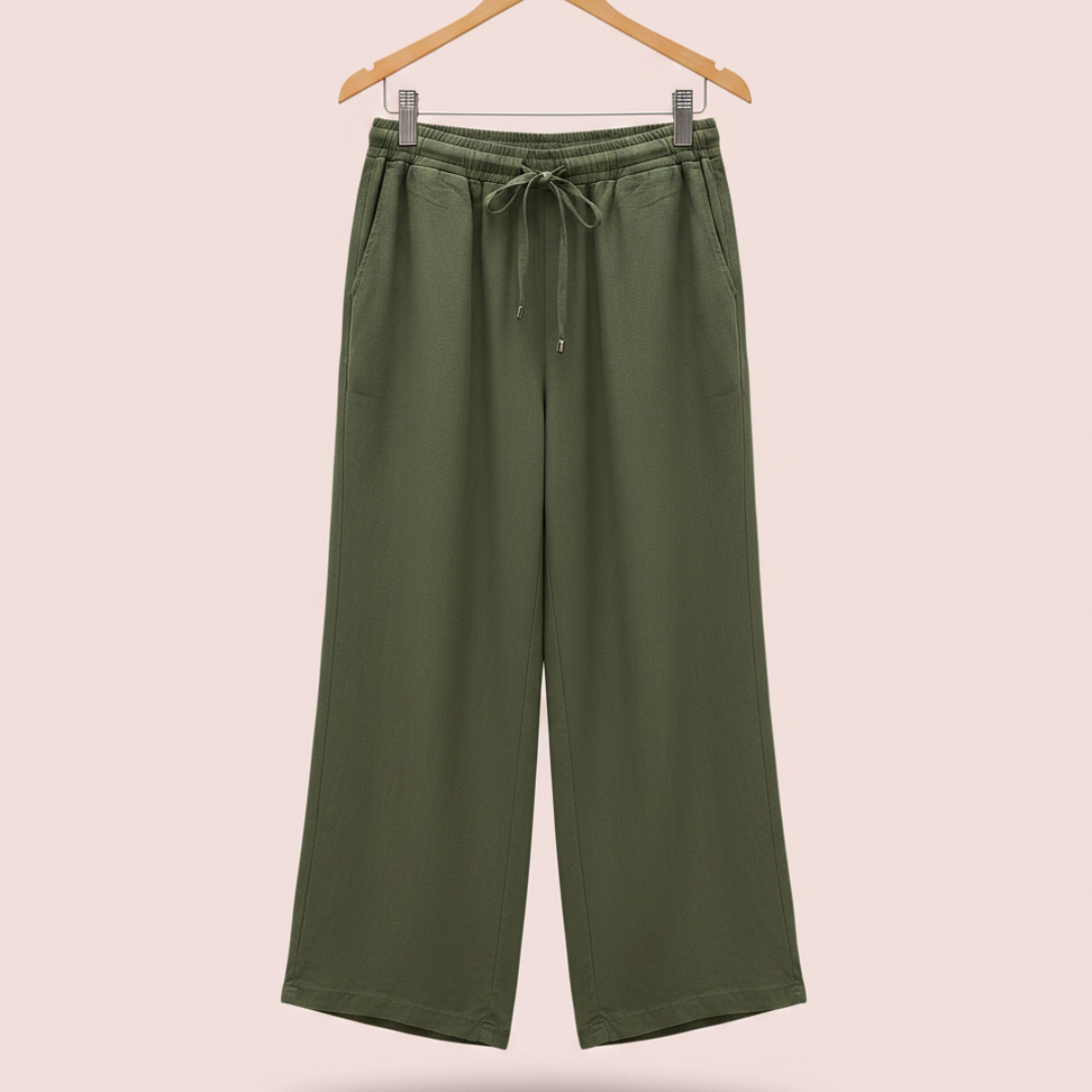 Pantalones de lino elegantes