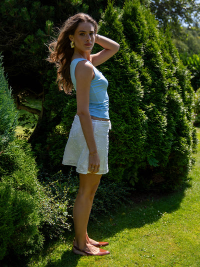 Nola top - Light blue