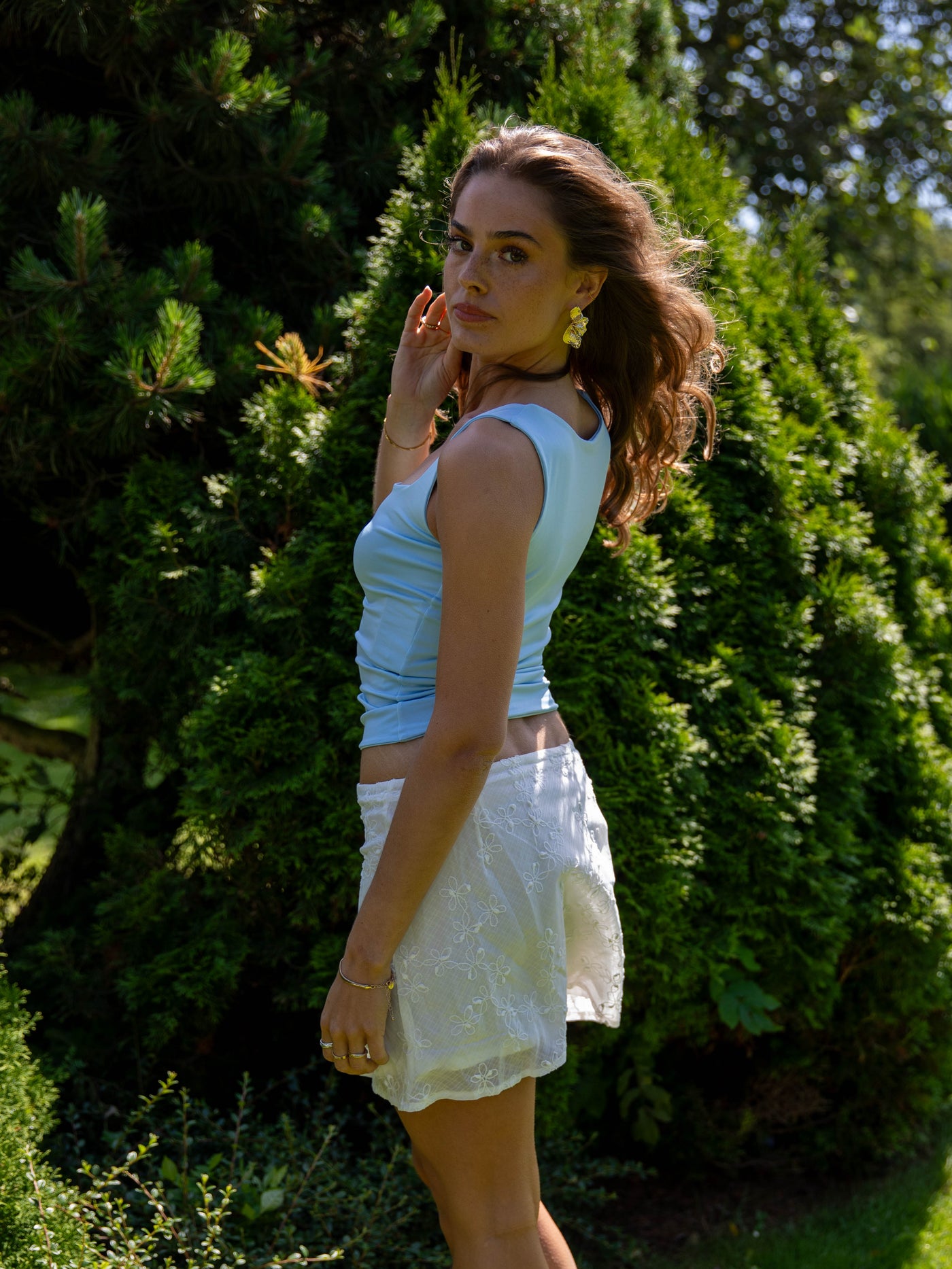 Nola top - Light blue