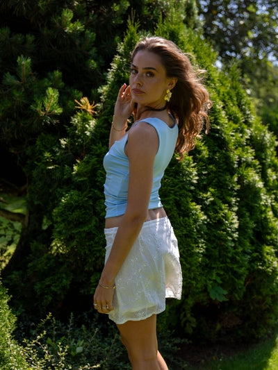 Nola top - Light blue