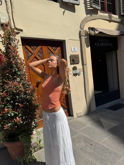 Thilde knit top - Orange