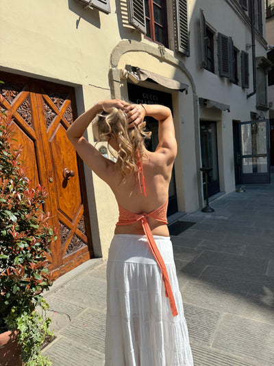 Thilde knit top - Orange