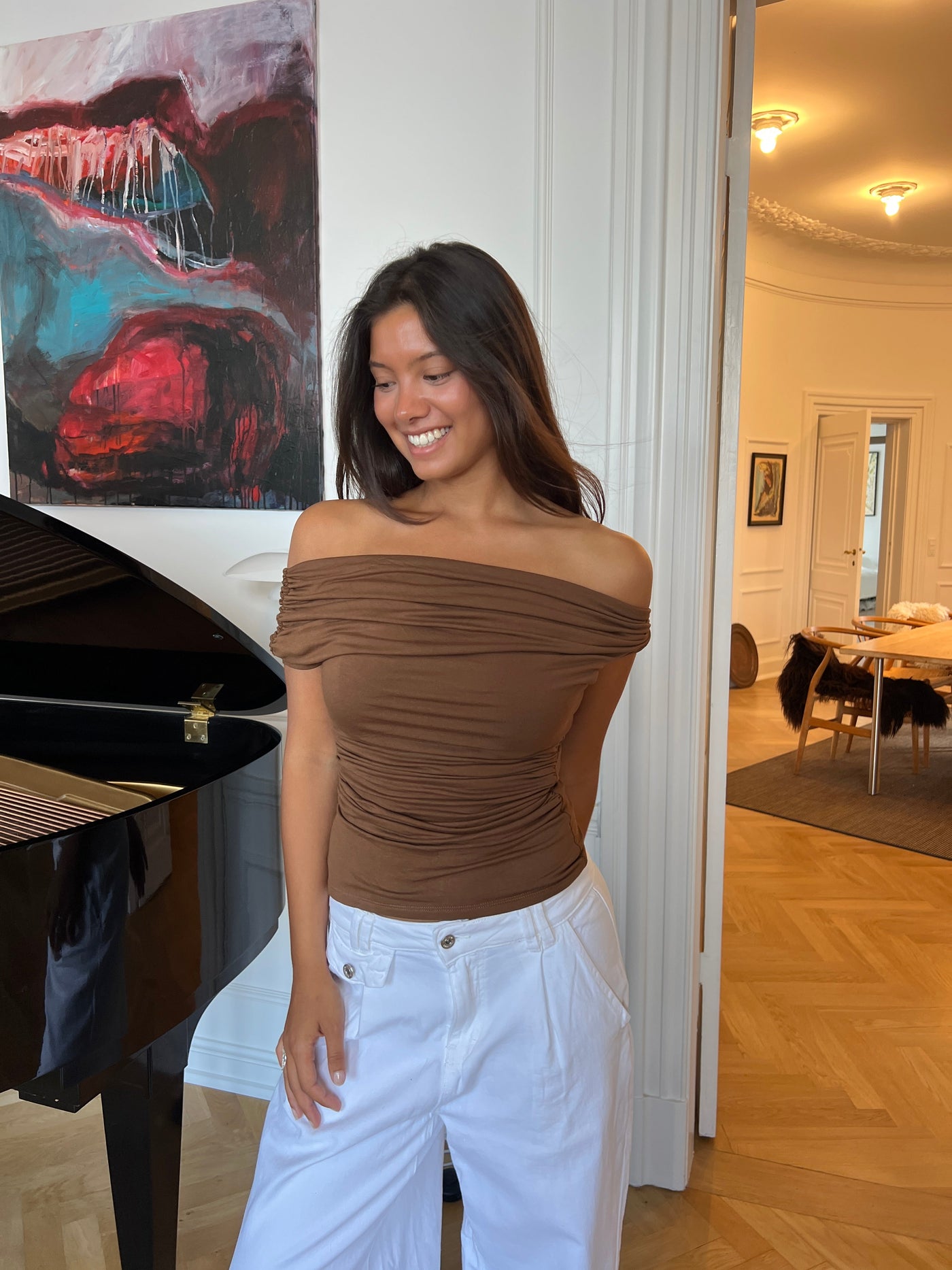 Paola top - Brown