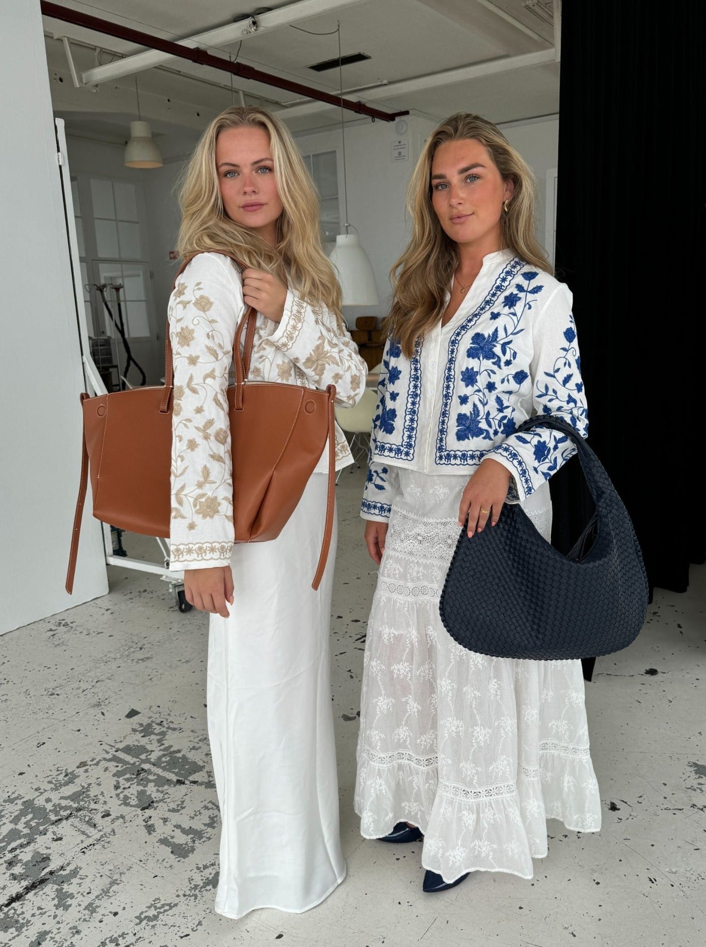 Kaya lace maxi skirt - White