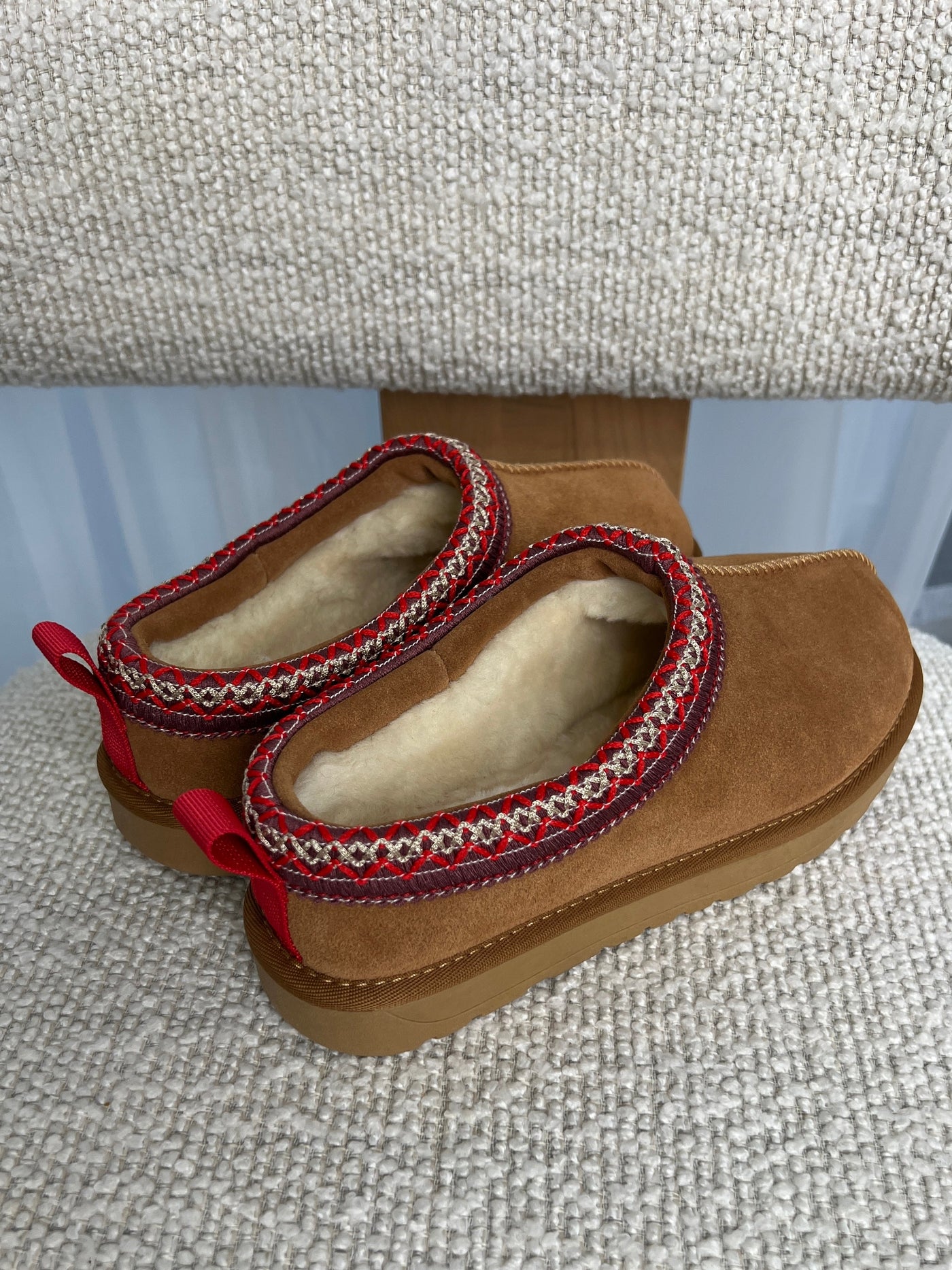 Tora teddy shoe - Brown/Red