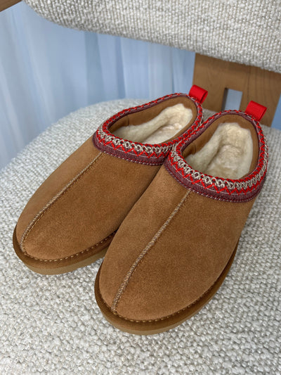 Tora teddy shoe - Brown/Red