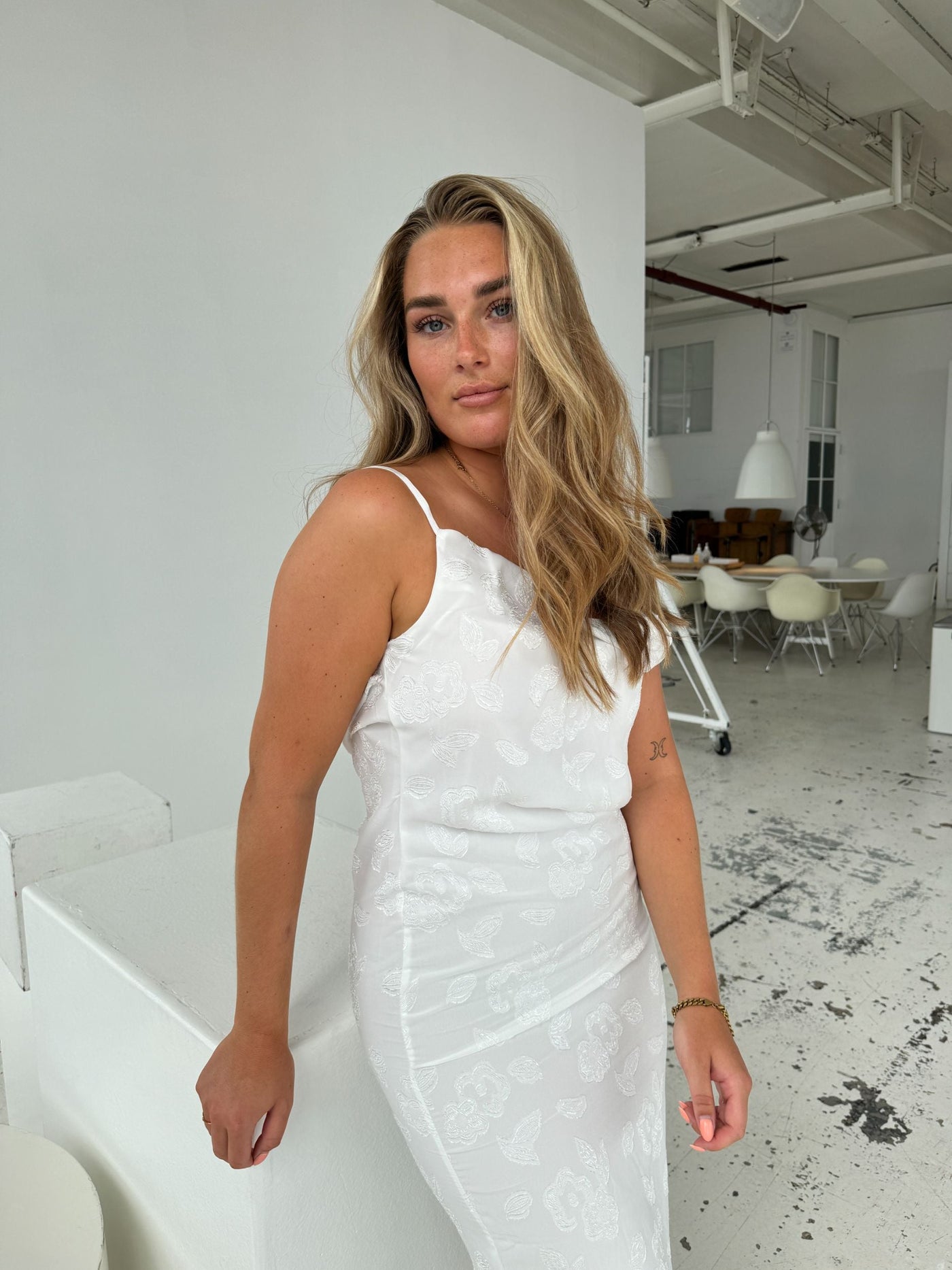Lilie maxi dress - White