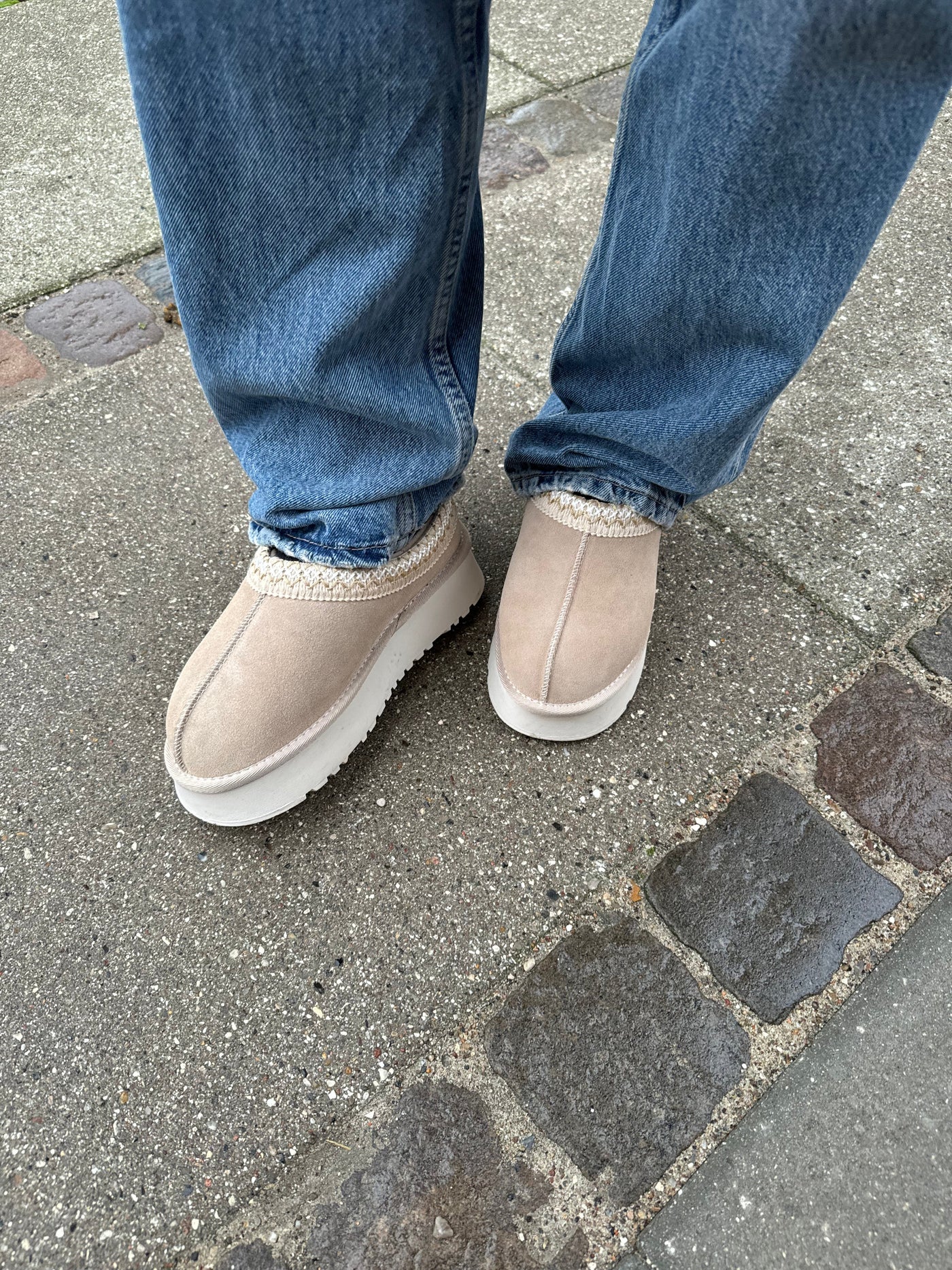 Tora platform teddy shoe - Beige