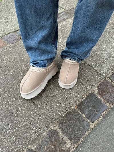 Tora platform teddy shoe - Beige