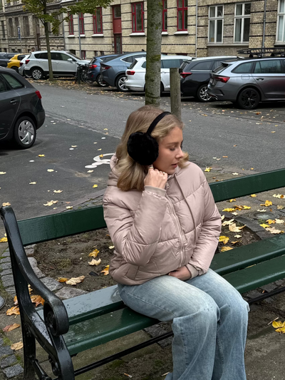 Sia plush ear warmers - Black