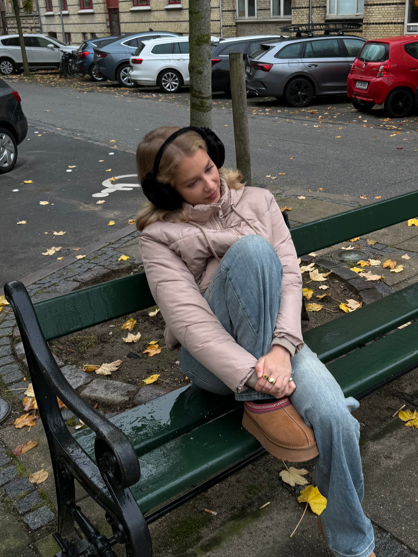 Sia plush ear warmers - Black