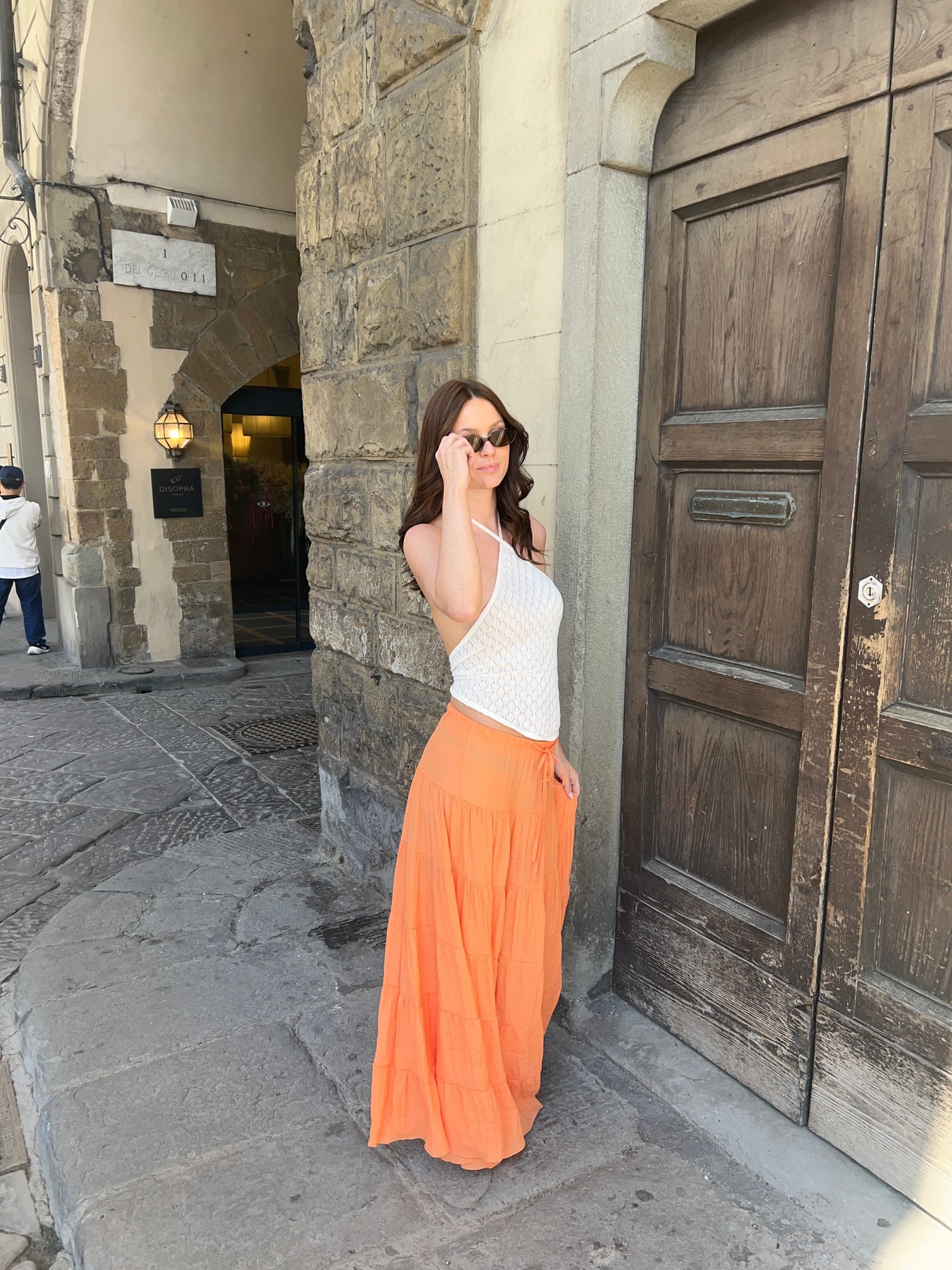 Thilde knit top - White