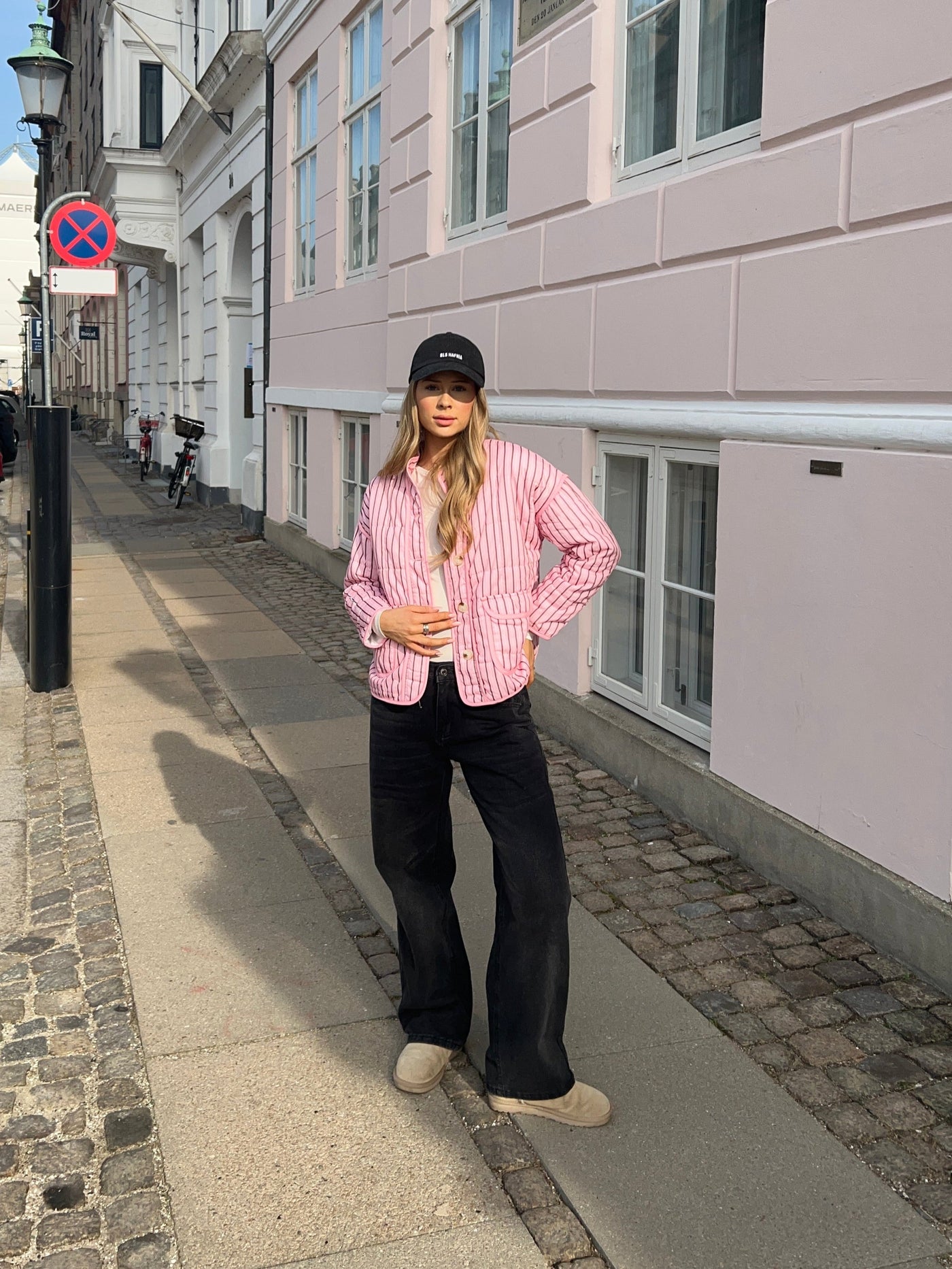 Rose quilted jacket