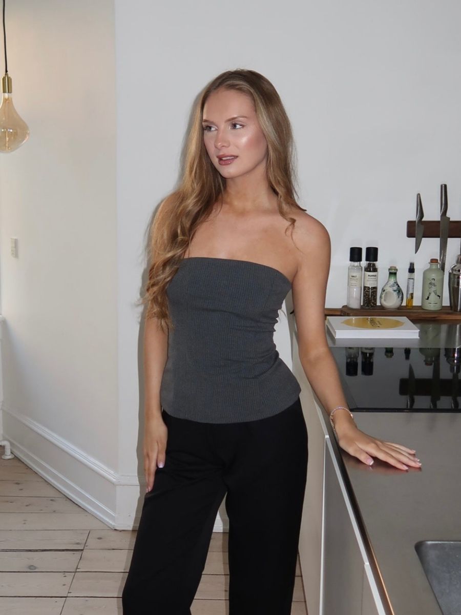 Julia bandeau top - Grey