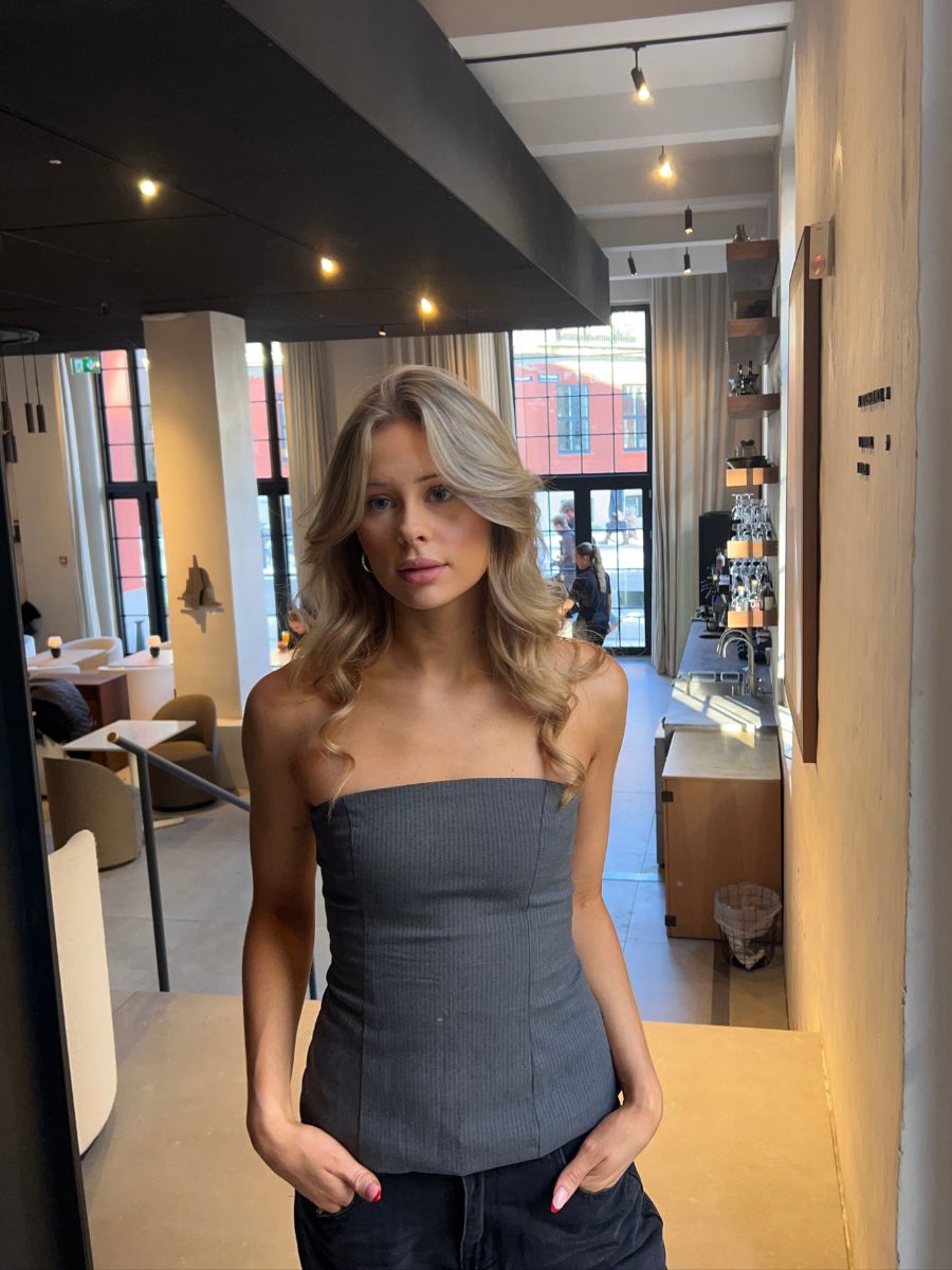 Julia bandeau top - Grey