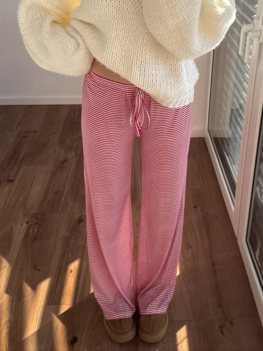 Kaya striped pants - Red/White