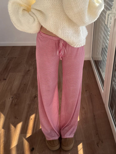Kaya striped pants - Red/White