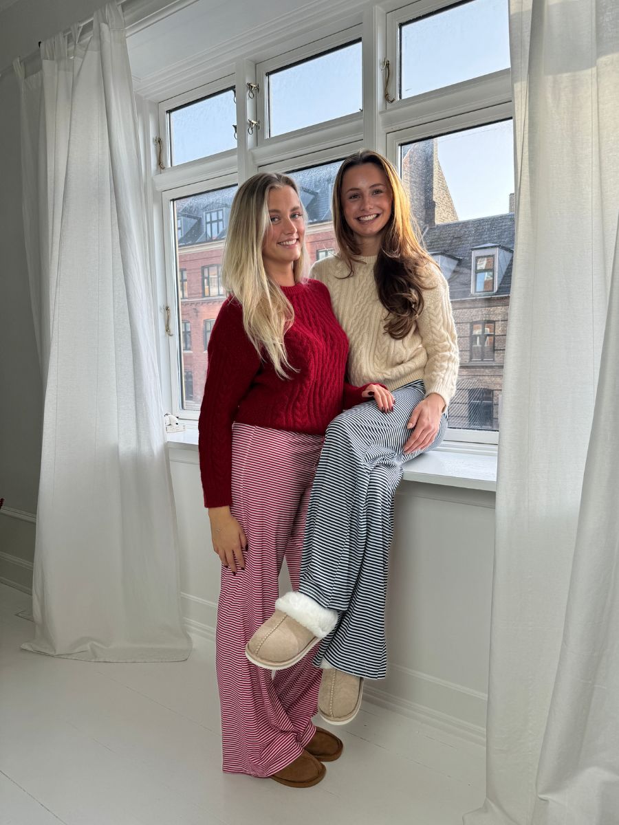 Kaya striped pants - Red/White