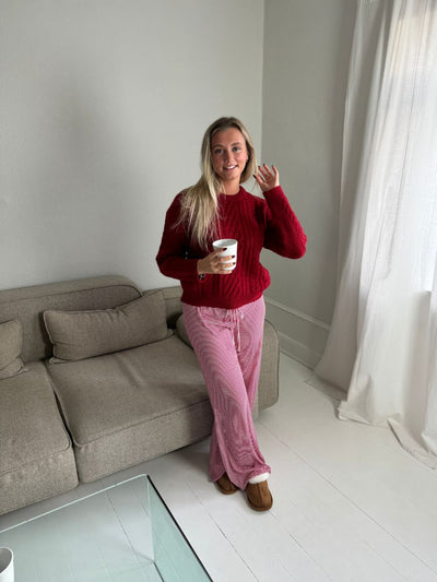 Kaya striped pants - Red/White