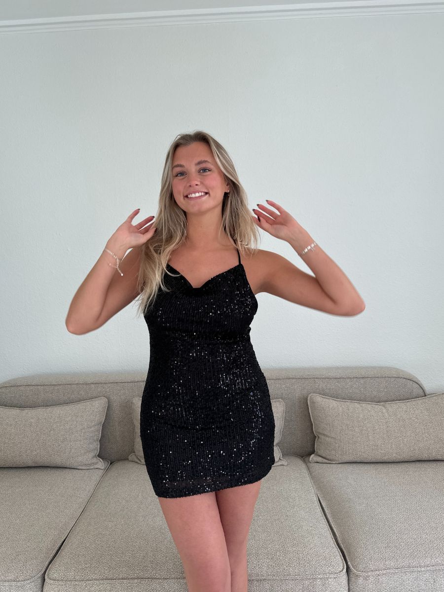 Laya glitter dress - Black