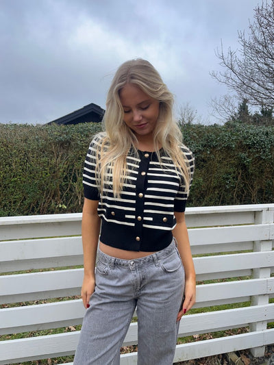 Lucca striped T-shirt - Black/White
