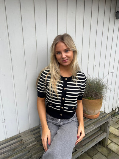 Lucca striped T-shirt - Black/White
