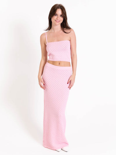 Maddy knitted skirt - Pink