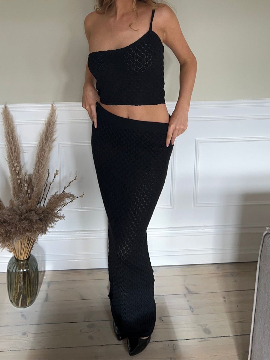 Maddy knit top - Black