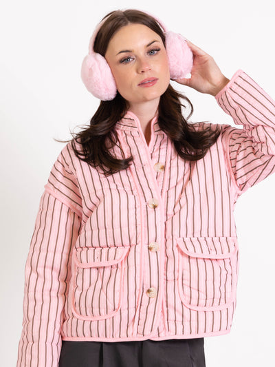 Sia plush ear warmers - Pink