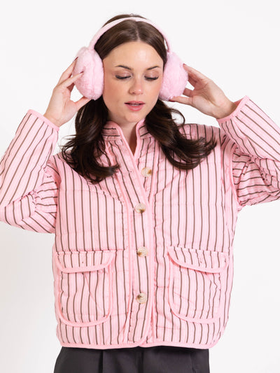 Sia plush ear warmers - Pink