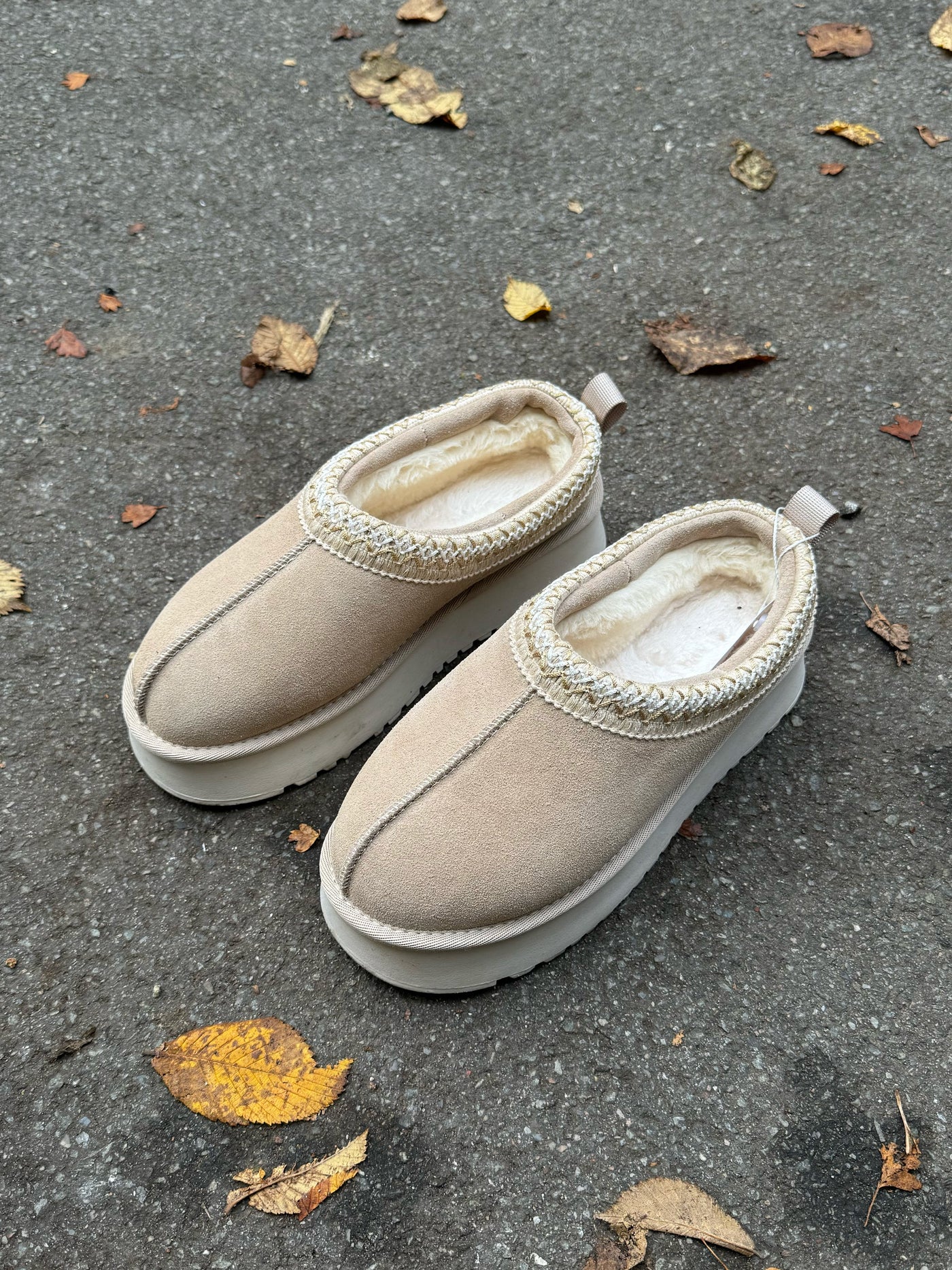 Tora platform teddy shoe - Beige