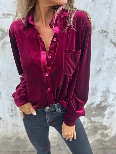 Eva - Camisa de terciopelo